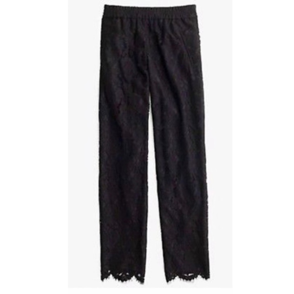 J Crew Peyton Black Lace Pants - Picture 4 of 10